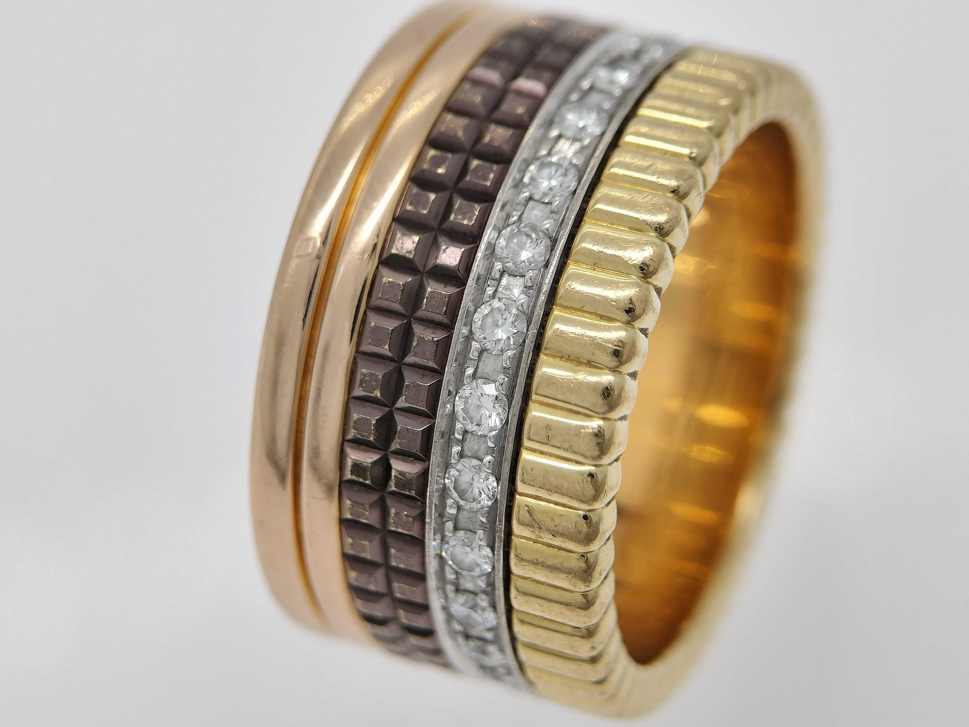 BOUCHERON Quatre Classic Large #54 Diamond 750 18.9g Ring 