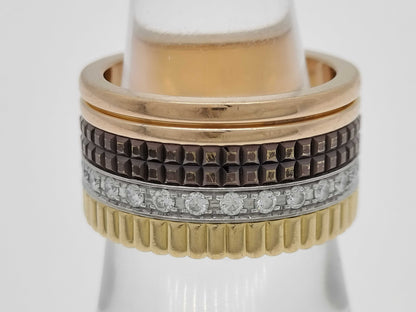 BOUCHERON Quatre Classic Large #54 Diamond 750 18.9g Ring 