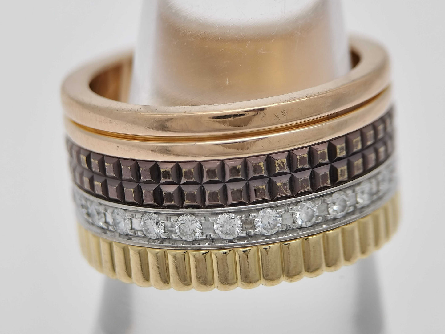 BOUCHERON Quatre Classic Large #54 Diamond 750 18.9g Ring 
