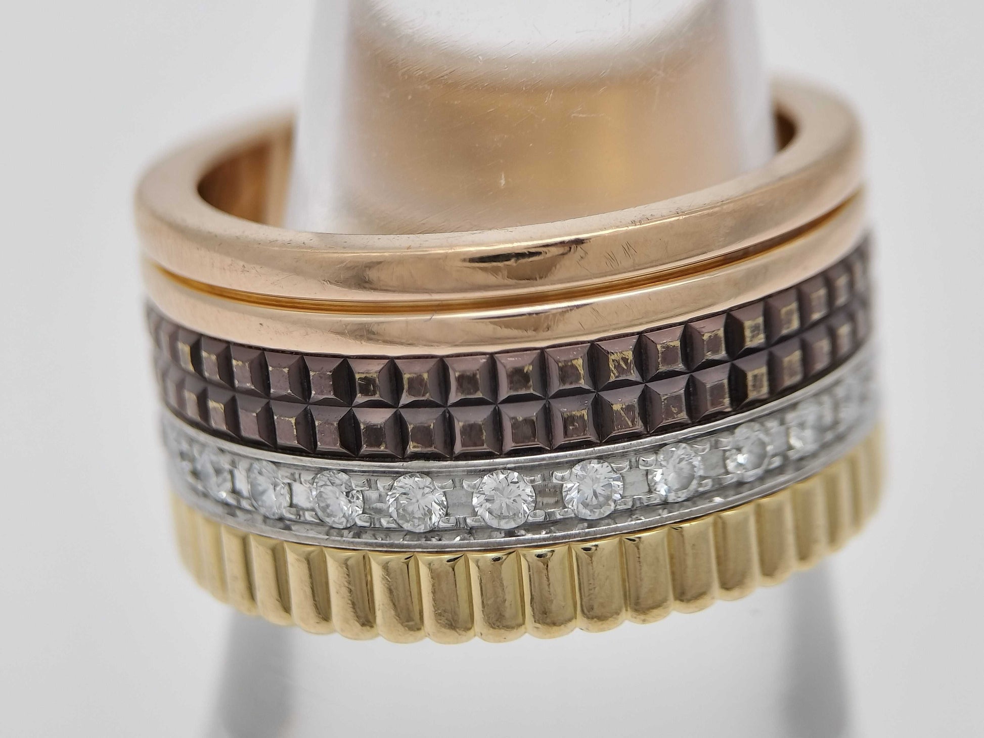 BOUCHERON Quatre Classic Large #54 Diamond 750 18.9g Ring 