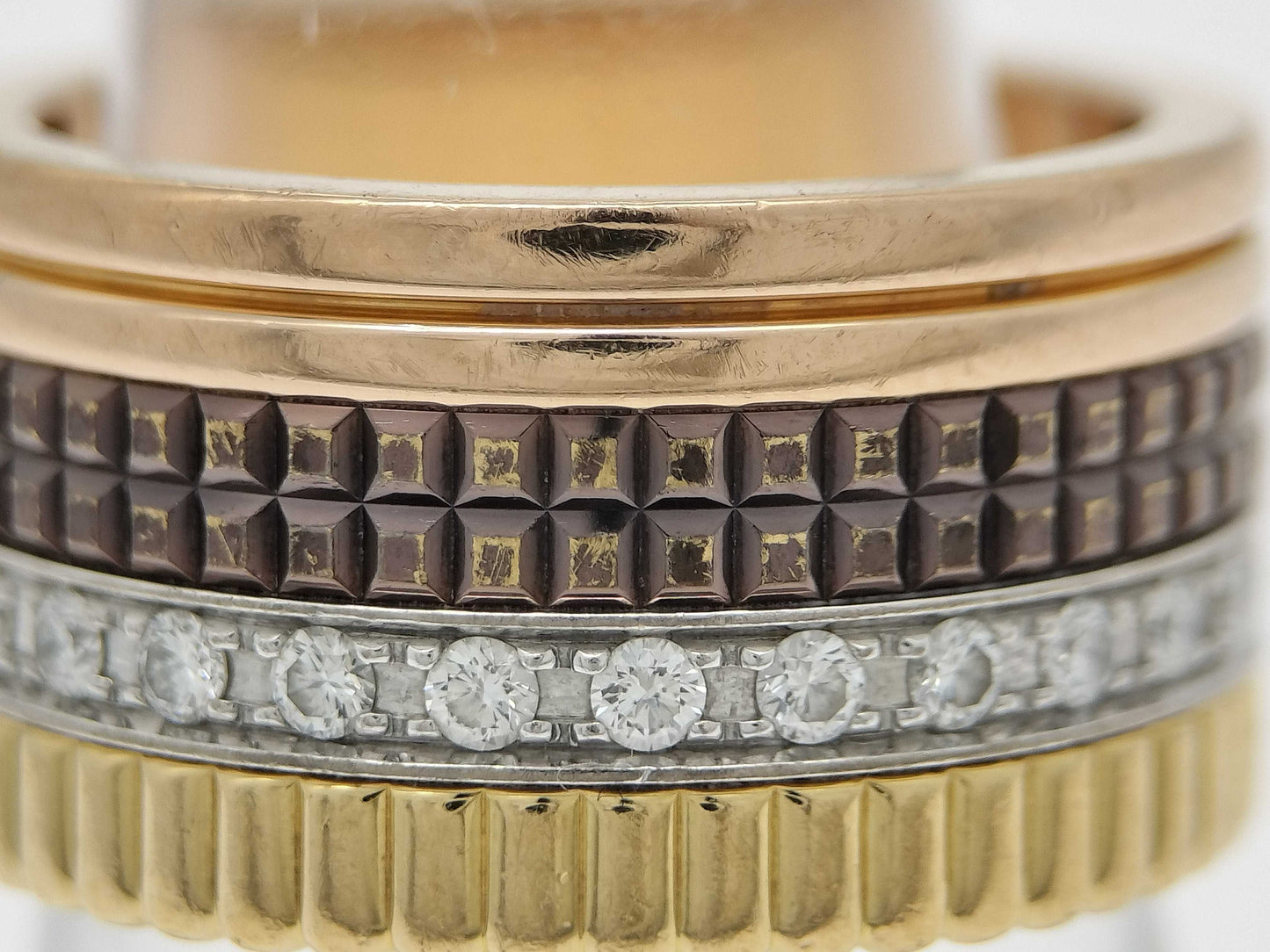 BOUCHERON Quatre Classic Large #54 Diamond 750 18.9g Ring 