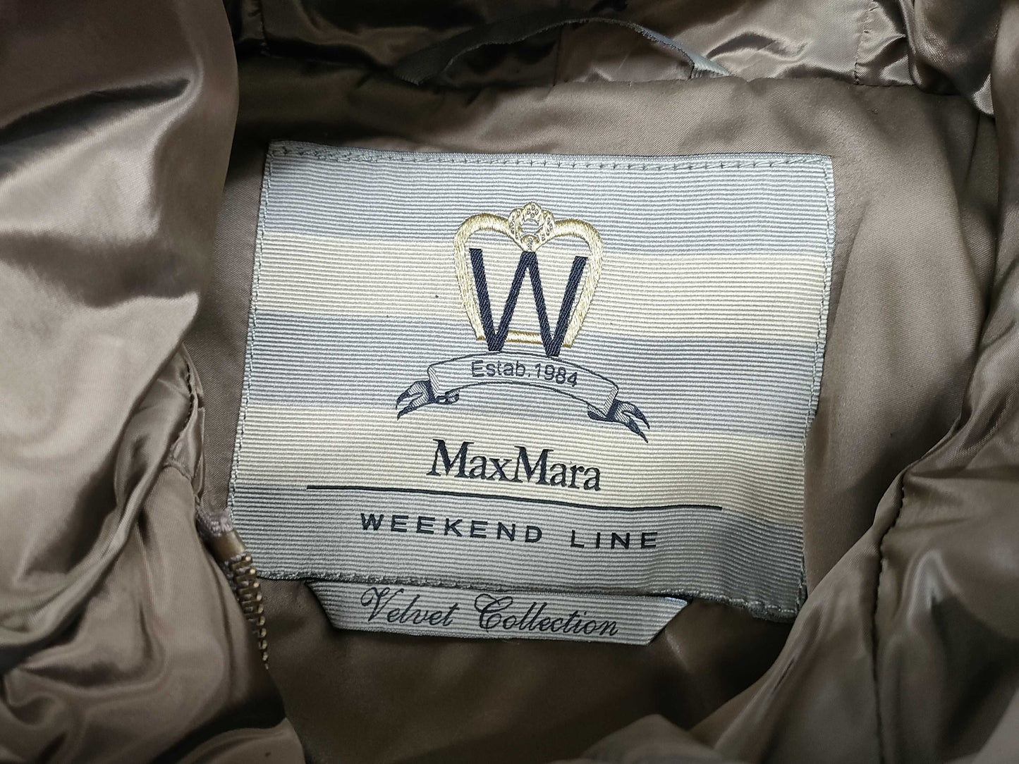 MaxMara down coat with fur