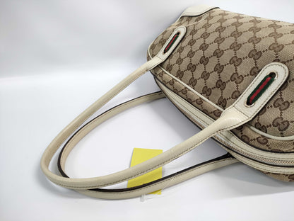 GUCCI GG Canvas Sherry Handbag Tote Bag