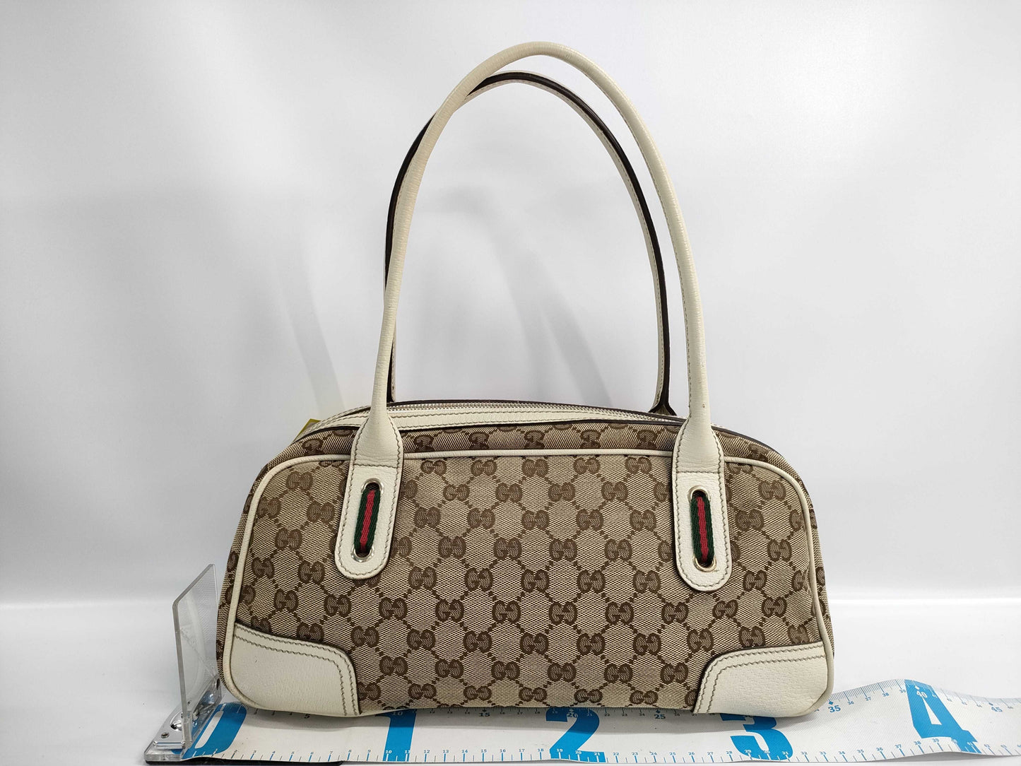 GUCCI GG Canvas Sherry Handbag Tote Bag