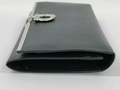 Salvatore Ferragamo Gancini Leather Long Wallet