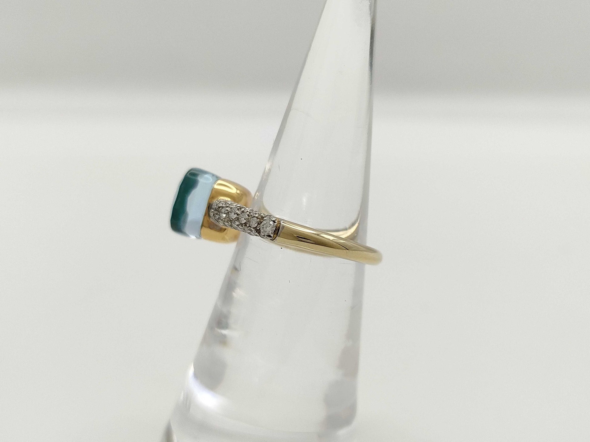 POMELLATO Nude #52 Colored Stone Diamond 750 5.5g Ring 