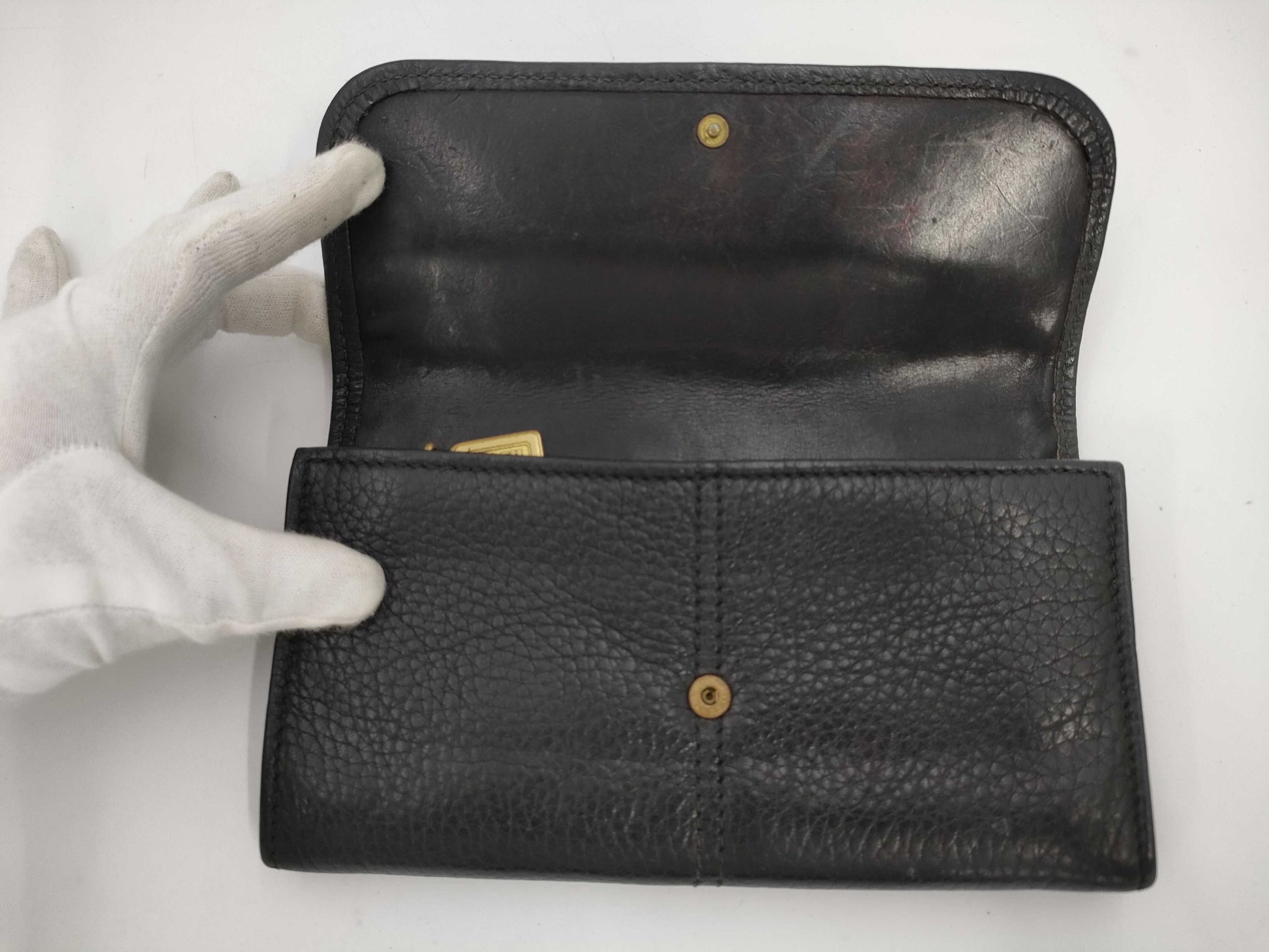 COACH Leather Signature Long Wallet and Tri-fold Wallet Set