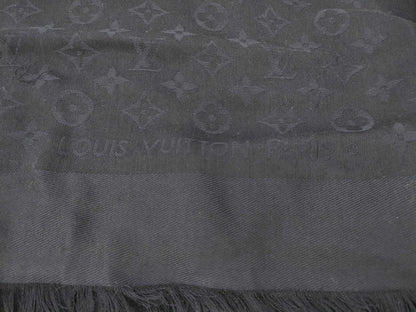 LOUIS VUITTON Large Shawl Navy Scarf
