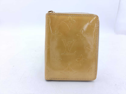 LOUIS VUITTON Vernis Yellow Compact Zip Wallet