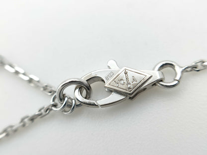 Van Cleef & Arpels Sweet Alhambra Diamond Necklace in WG Au750, 3.4g 