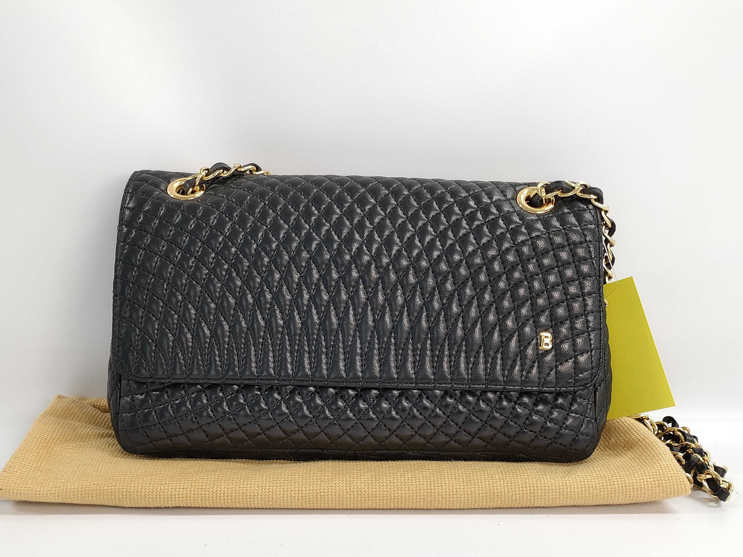 BALLY Quilted Leather Chain Shoulder Bag