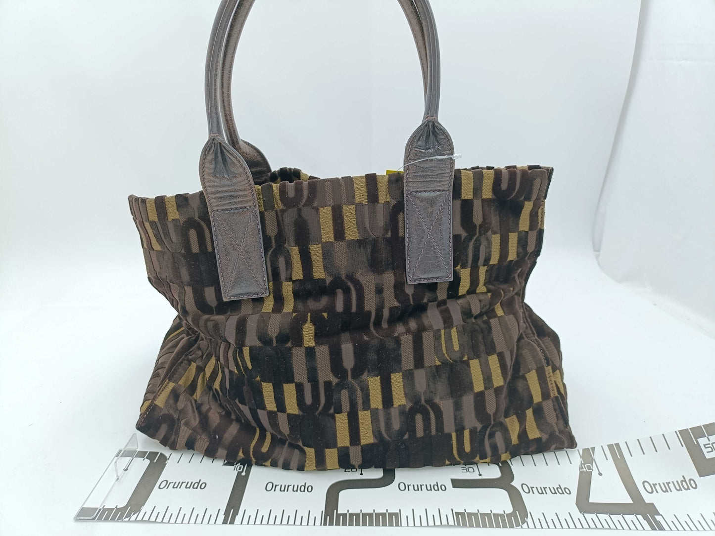 Miu Miu velour all-over print handbag