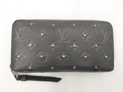 LOUIS VUITTON Monogram Empreinte M61442 Zippy Wallet with Studs