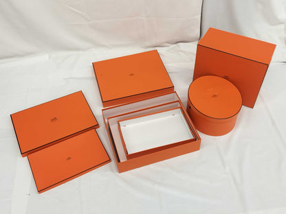 HERMES 5 boxes, empty brand boxes, bulk pack 