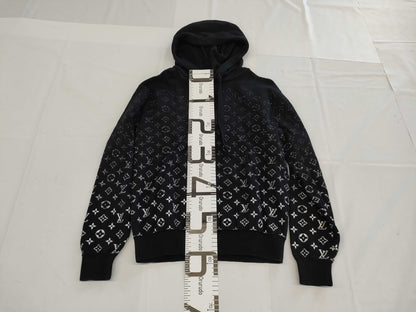 LOUIS VUITTON LV Monogram Gradient Knit Hoodie XS Tops