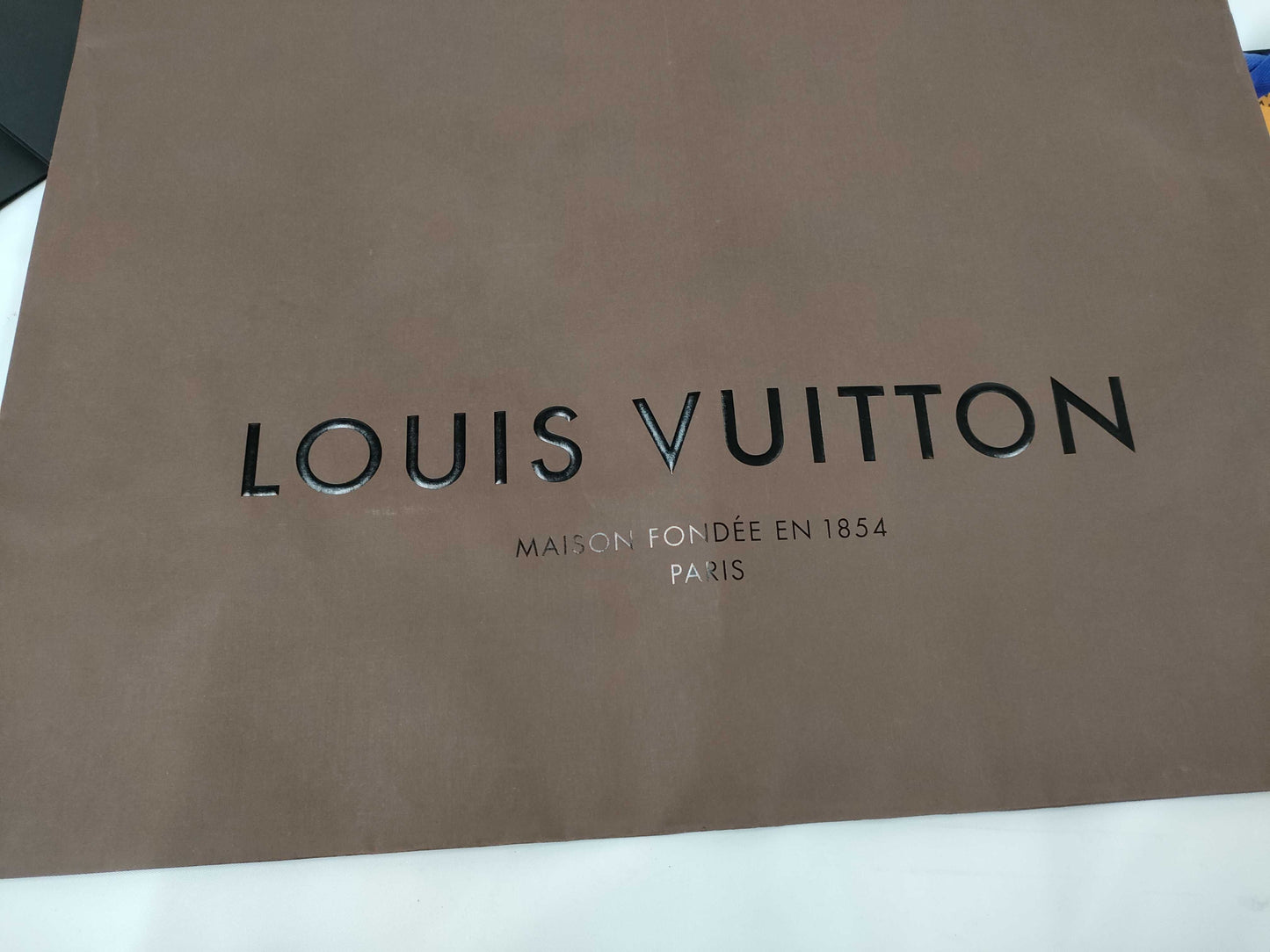 Louis Vuitton, Chanel, Hermes paper bags and boxes. Empty brand boxes. Empty brand boxes.