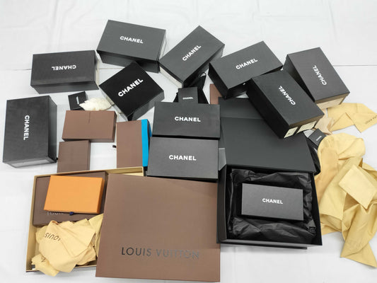 Chanel, Louis Vuitton, etc. Paper Bags, Boxes, Large Size, Brand Empty Boxes, Brand Empty Boxes 