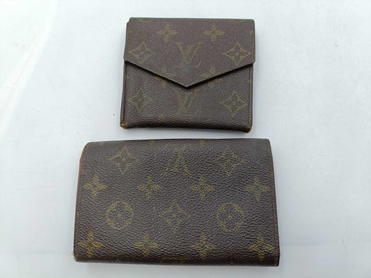 LOUIS VUITTON Monogram Porte Monnaie Tresor/Porte Monnaie Carte Credit Wallet
