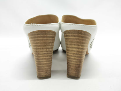 HERMES Leather/H Punching Sandals