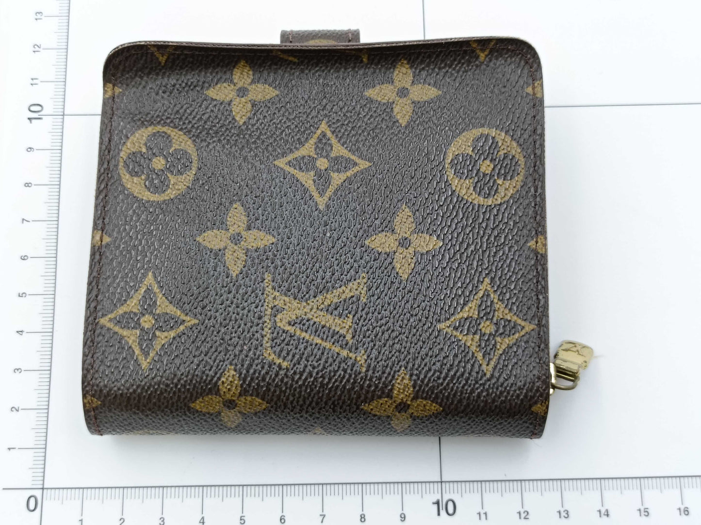 LOUIS VUITTON Monogram Portefeuille Sarah M61734 with Velcro mark/Compact Zip M61667 Wallet