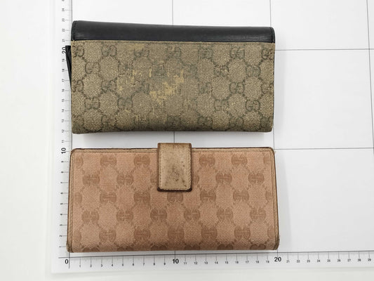 GUCCI GG Supreme Supreme Leather Long Wallet 410100/Lovely Heart 245723 Wallet