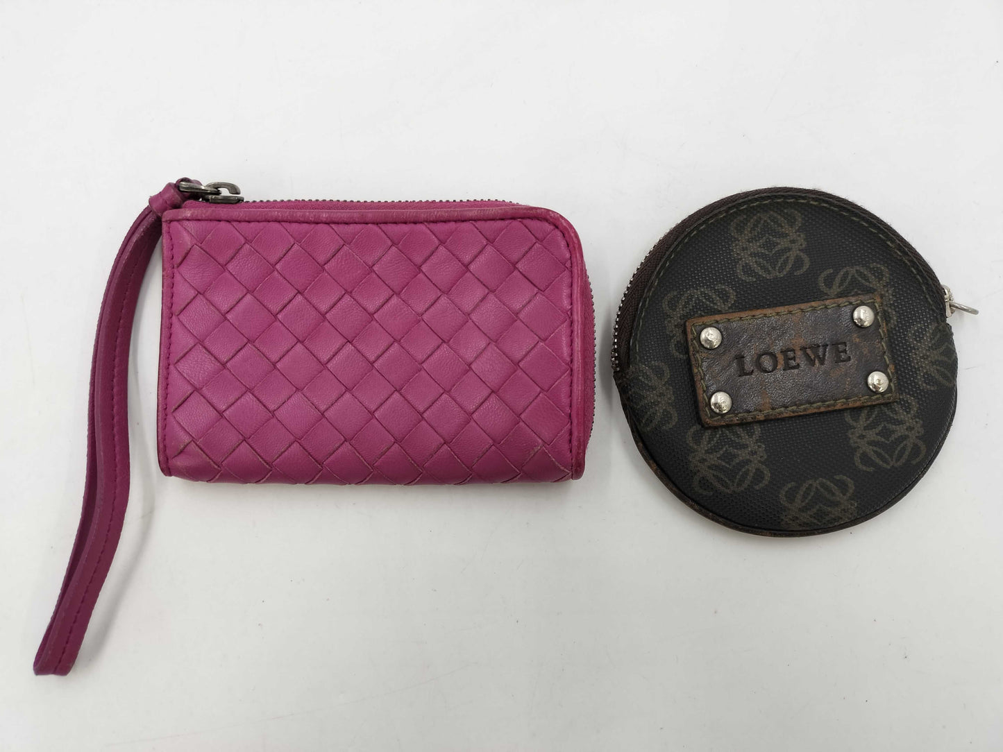 LOEWE Anagram/Bottega Intrecciato Coin Case 