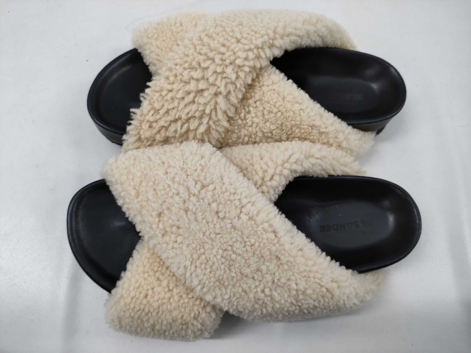 JILSANDER Mouton Cross Strap Sandals