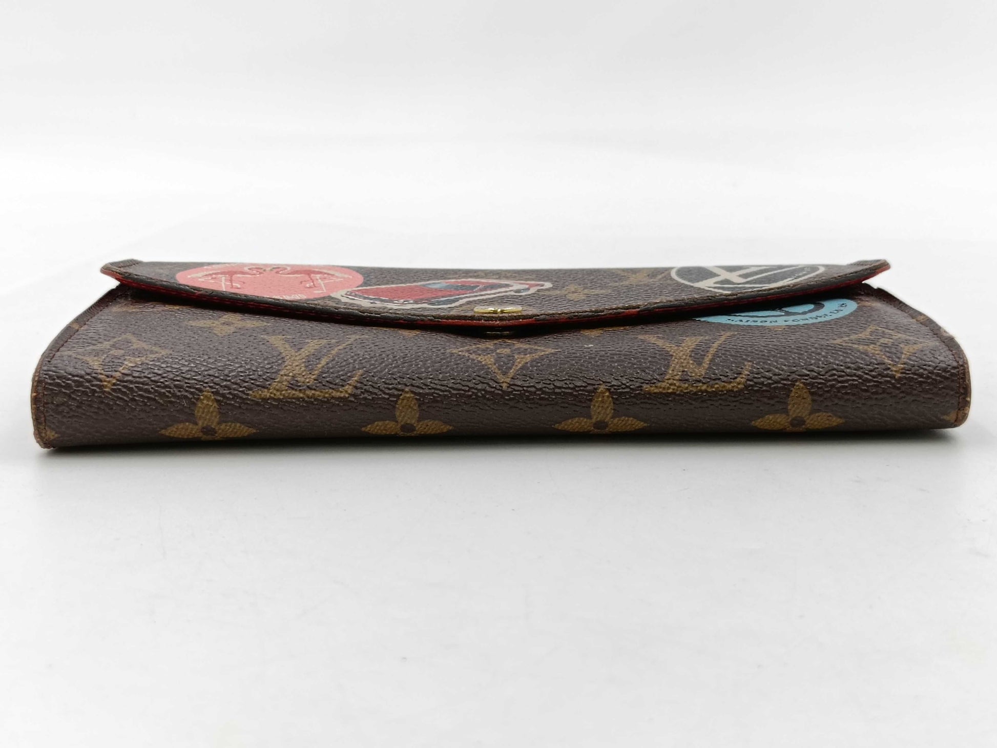 LOUIS VUITTON Monogram World Tour Portefeuille Sarah Wallet with Initials