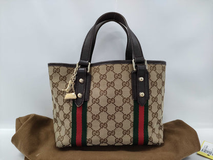 GUCCI GG Canvas Sherry Line Mini Tote 139261.002046 Handbag