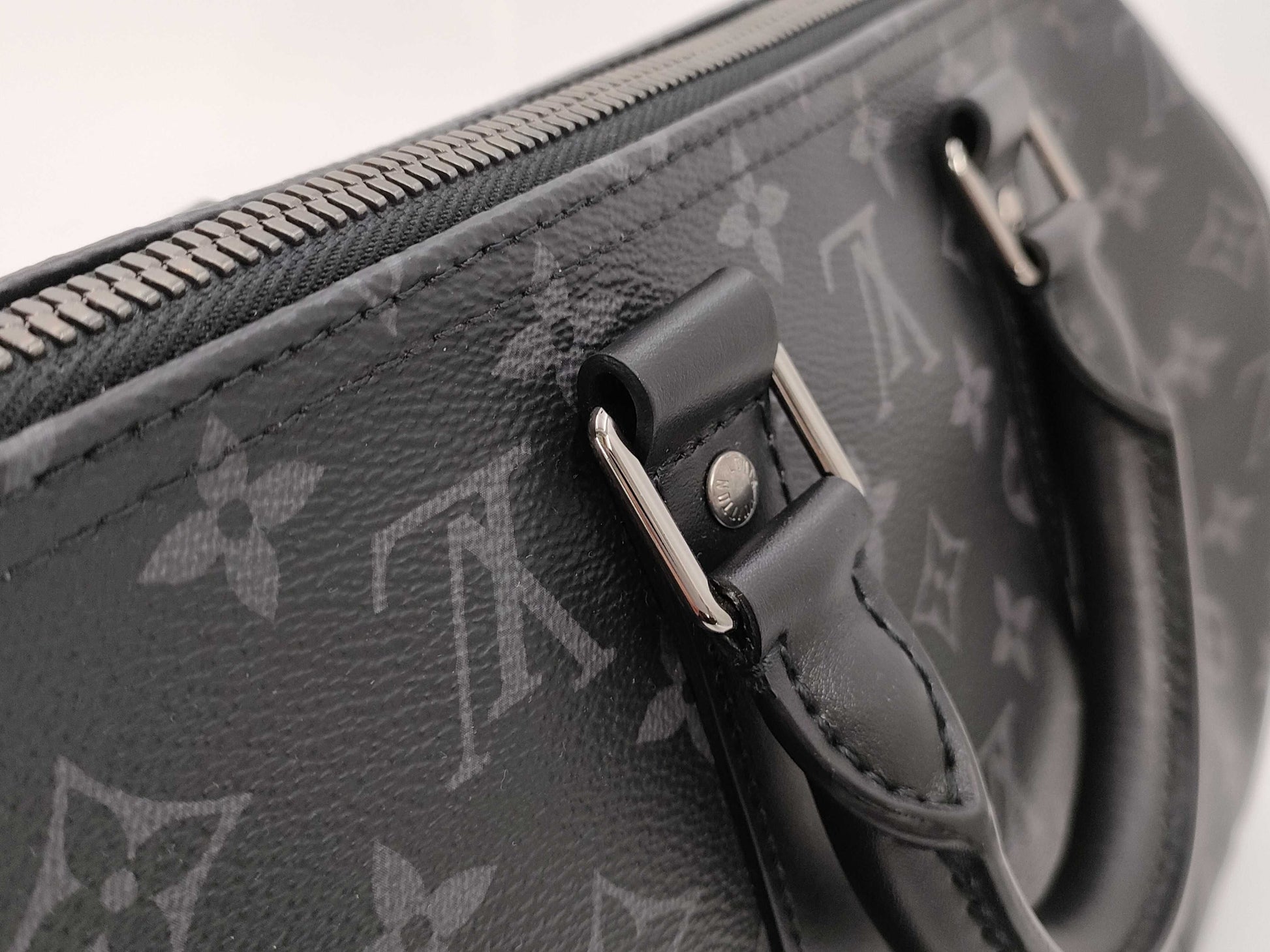 LOUIS VUITTON Monogram Eclipse Keepall Bandouliere 35 M46655 RFID Shoulder Bag