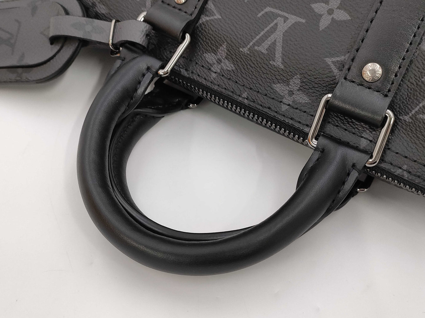 LOUIS VUITTON Monogram Eclipse Keepall Bandouliere 35 M46655 RFID Shoulder Bag