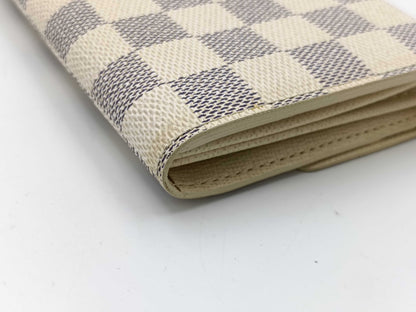 LOUIS VUITTON Damier Azur Portefeuille Sarah Wallet