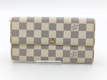 LOUIS VUITTON Damier Azur Portefeuille Sarah Wallet
