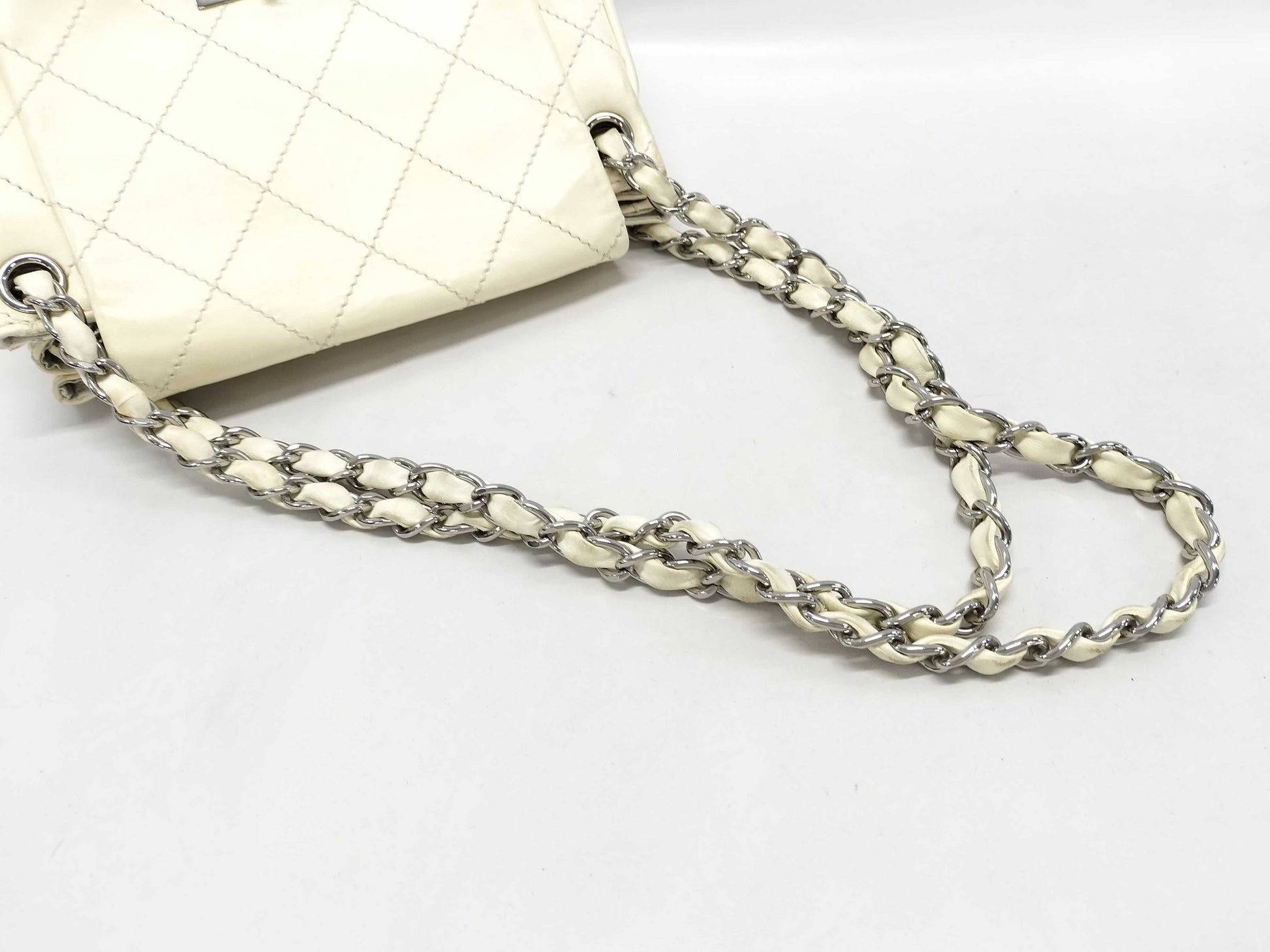 CHANEL Wild Stitch Turnlock Chain Shoulder Bag