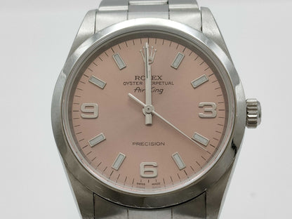 ROLEX 14000M P839590 Pink Dial Boys' Watch