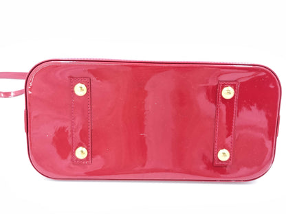 LOUIS VUITTON Vernis M90096 Alma PM Pomme d'Amour Handbag