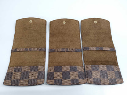LOUIS VUITTON Damier Cufflink Case *3 Other Accessories