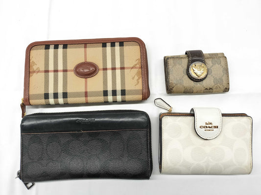 GUCCI Burberry/Coach All-Over Print Wallet Set Wallet