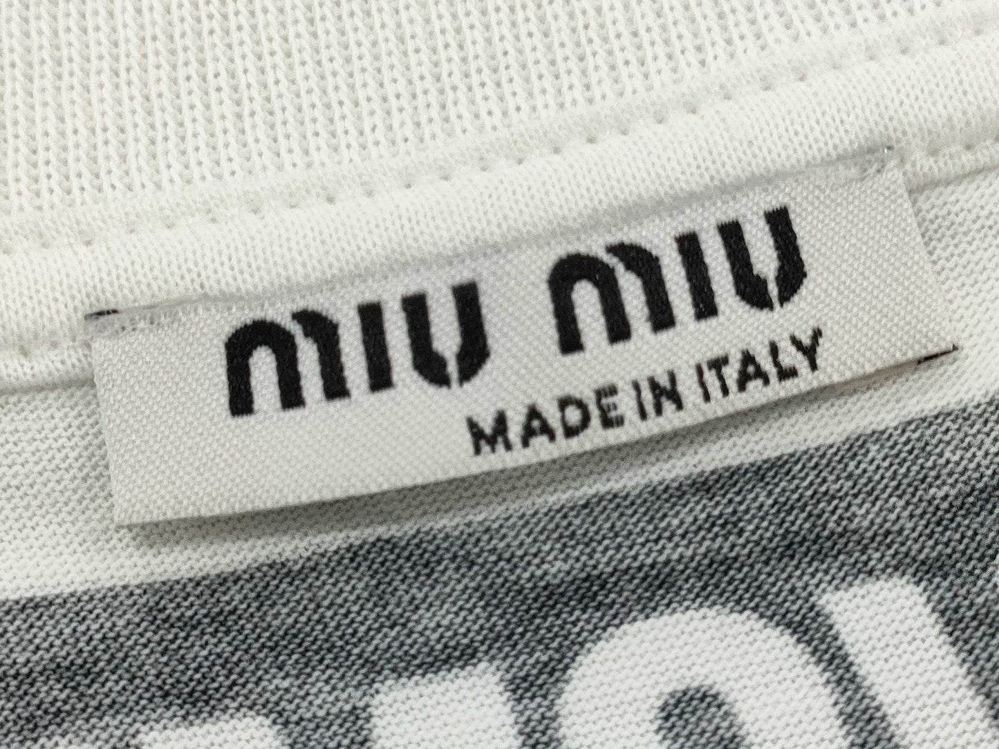 Miu Miu Logo T-shirt All-over Print T-shirt