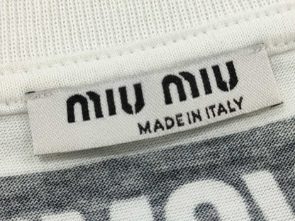 Miu Miu Logo T-shirt All-over Print T-shirt