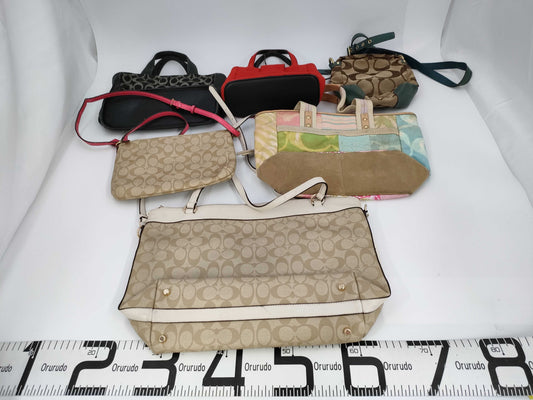 COACH Signature Shoulder Bag and 6 other bags