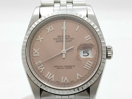 ROLEX 16220 P180726 Pink Roman Undyed Boys' Watch