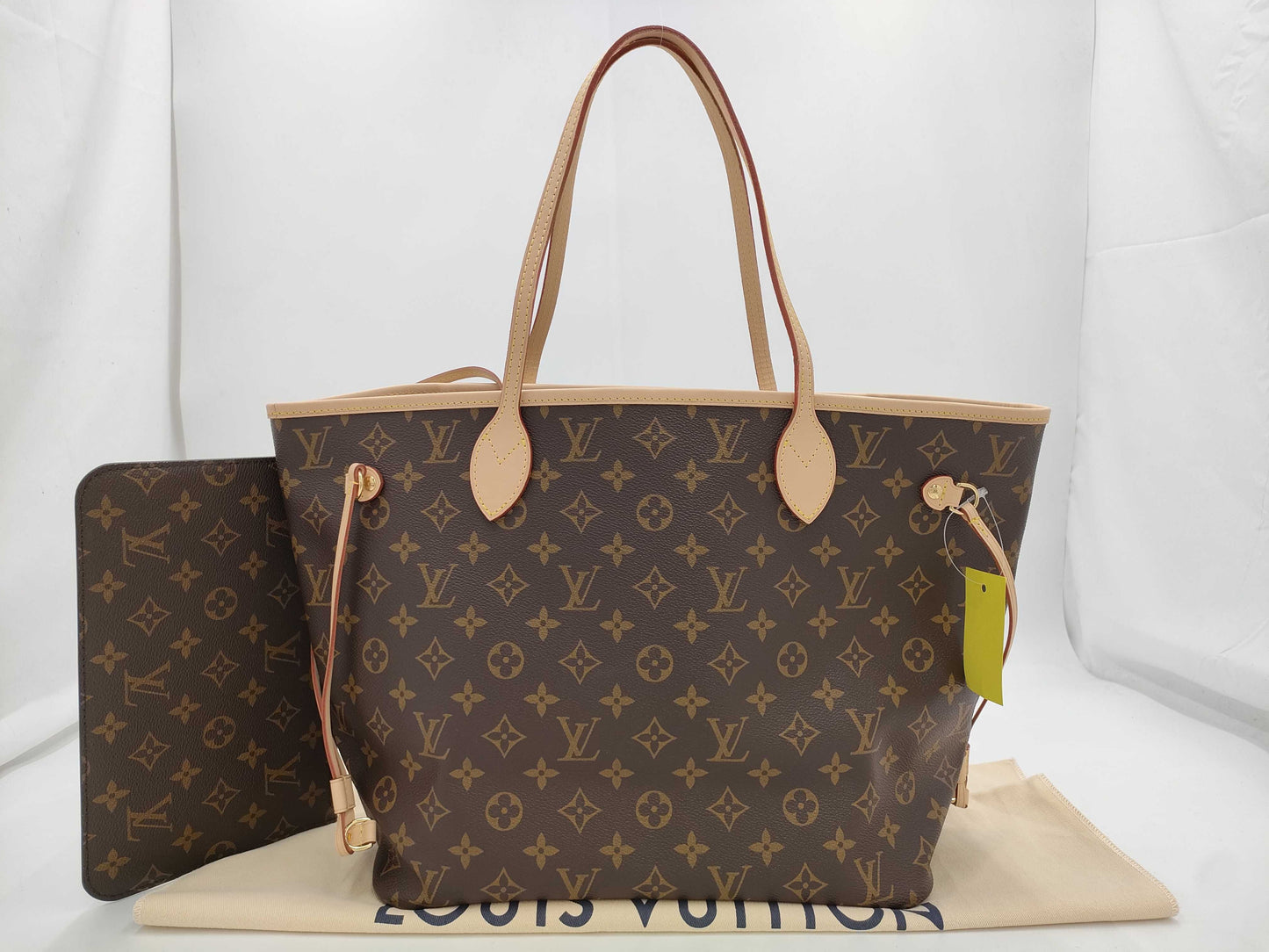 LOUIS VUITTON Monogram M40157 Neverfull GM Pouch Tote Bag