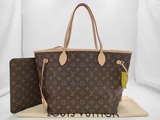 LOUIS VUITTON Monogram M40157 Neverfull GM Pouch Tote Bag