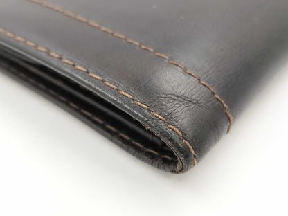 LOUIS VUITTON Leather Bi-fold Compact Wallet