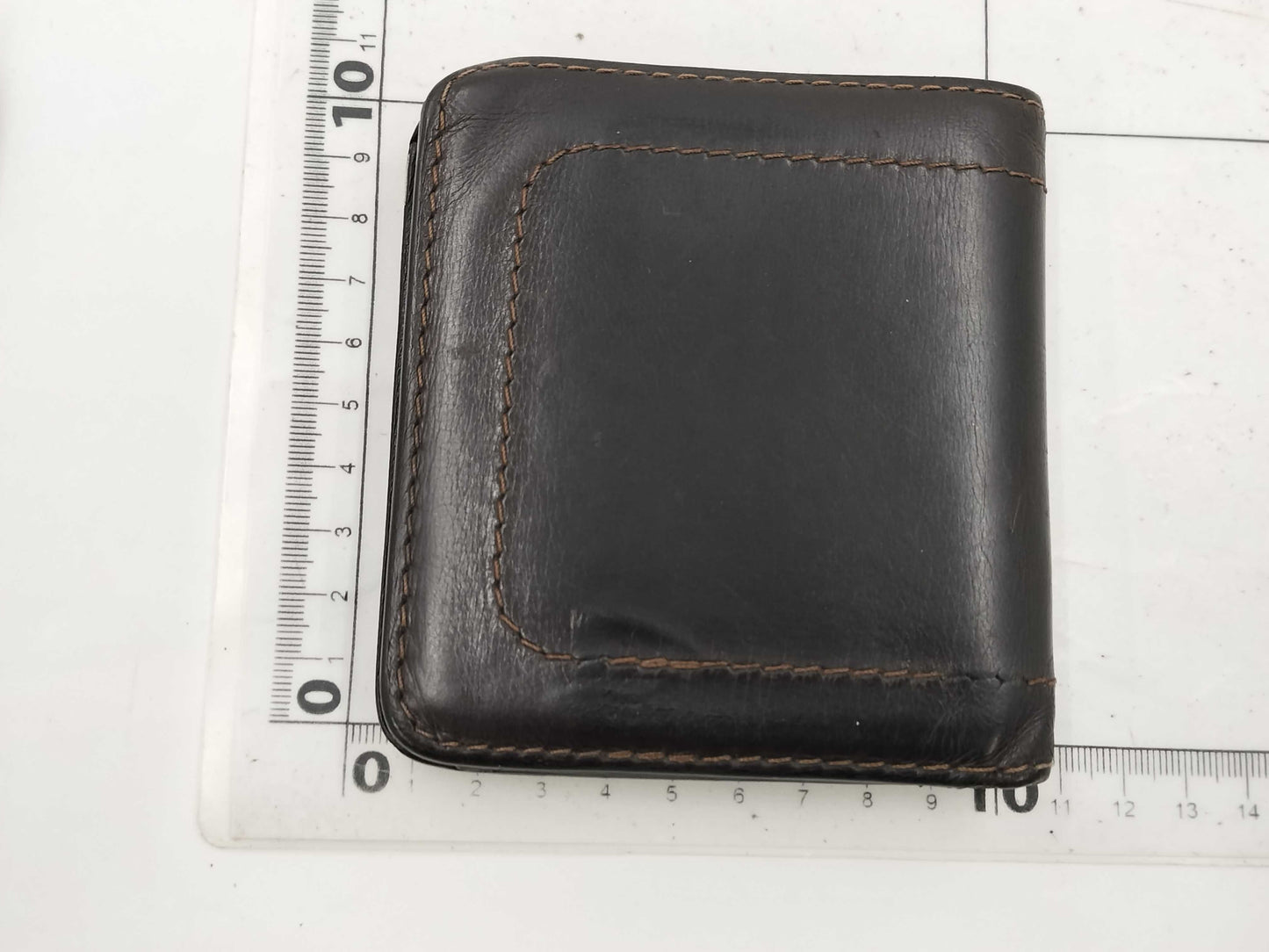 LOUIS VUITTON Leather Bi-fold Compact Wallet