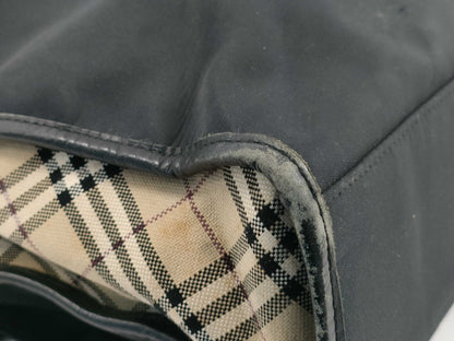 BURBERRY Nova Check Nylon and Leather Business Bag