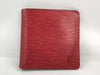 LOUIS VUITTON Epi folding wallet red