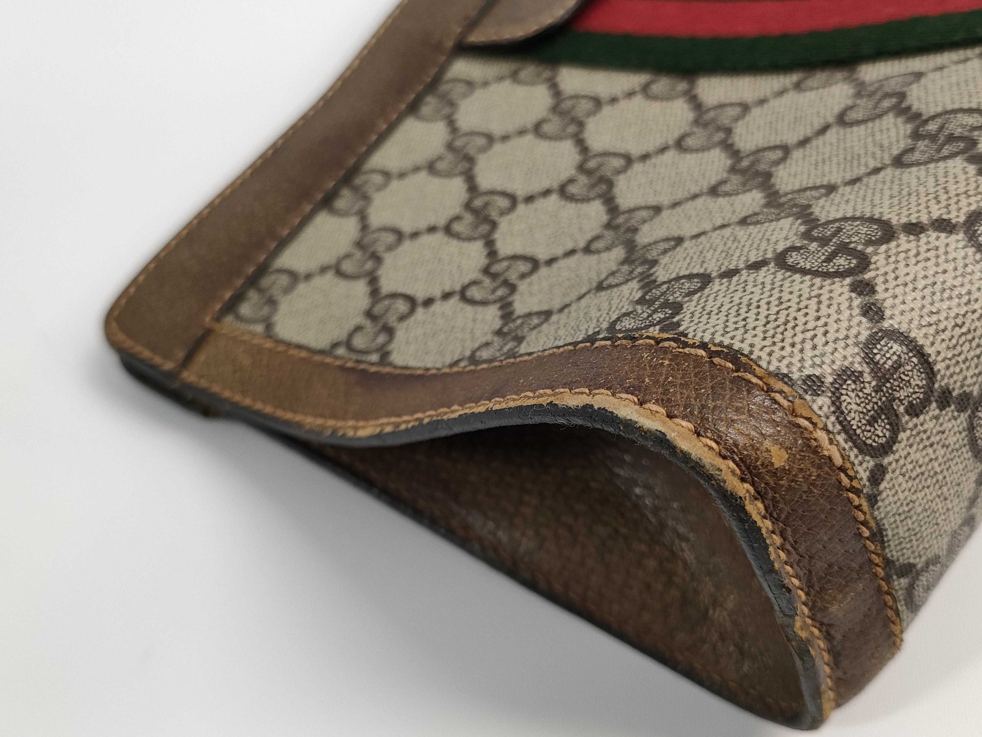 GUCCI GG Supreme 67 014 2125 Sherry Line Brown Pouch