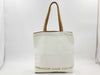 LOUIS VUITTON White Canvas Tote Bag, Fondation Museum Limited Edition